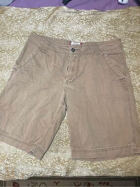 Mossimo Supply Co. Men's Tan Flat Front Cotton Shorts